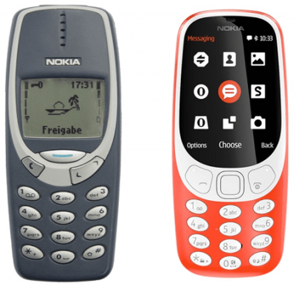Nokia 3310: celular branco bastante popular no início dos anos 2000. Super  resistente - inquebrável, com figurinhas fofas e o f…