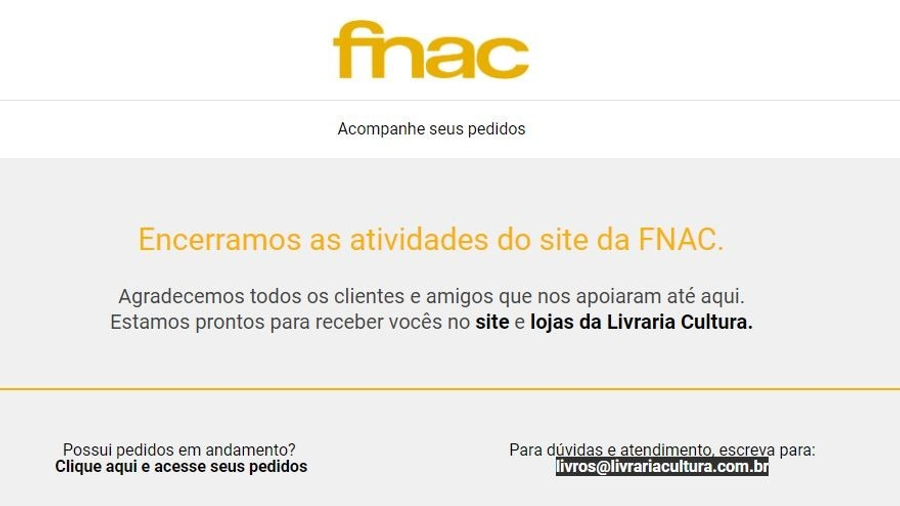 Capa do artigo Com fim do site, Fnac encerra suas atividades no Brasil