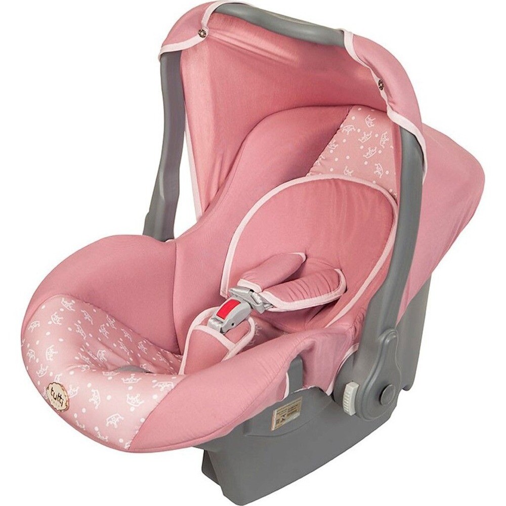 Bebê Conforto Cadeirinha Carro Solare Rosa Tutti Baby