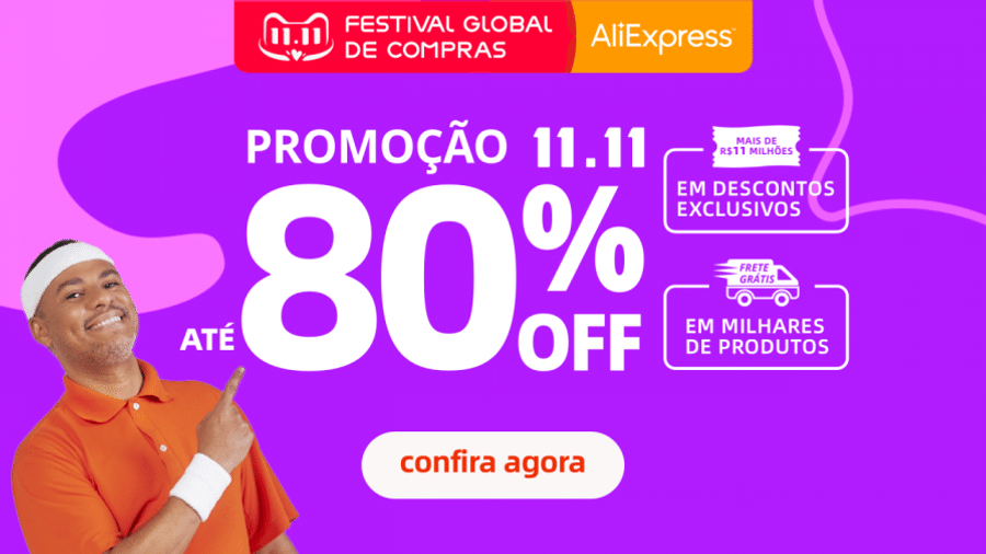 Capa do artigo Aliexpress realiza Festival Global de Compras com até 80% OFF