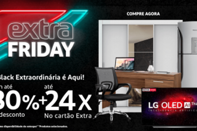 Capa do artigo Até 80% de desconto e 24x vão fazer sua Black Friday EXTRAordinária