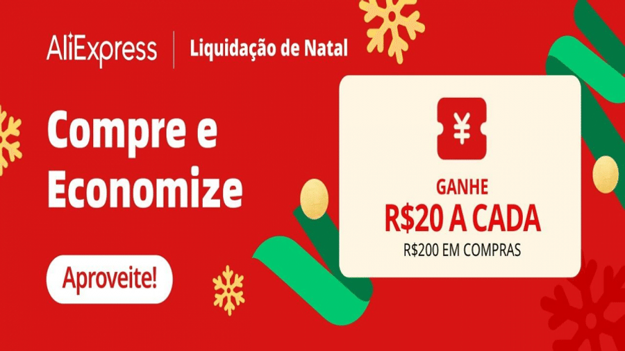 Capa do artigo Antecipe as compras de Natal no Aliexpress com a campanha Compre e Economize