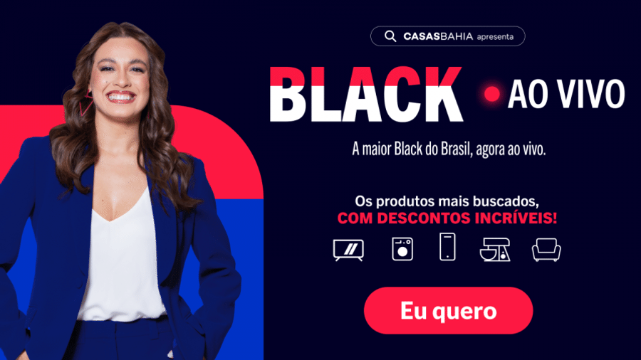 Capa do artigo Casas Bahia prepara Black Ao vivo com descontos incríveis e condições facilitadas de pagamento