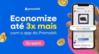 Baixando o aplicativo do Promobit você economiza até 3 vezes mais