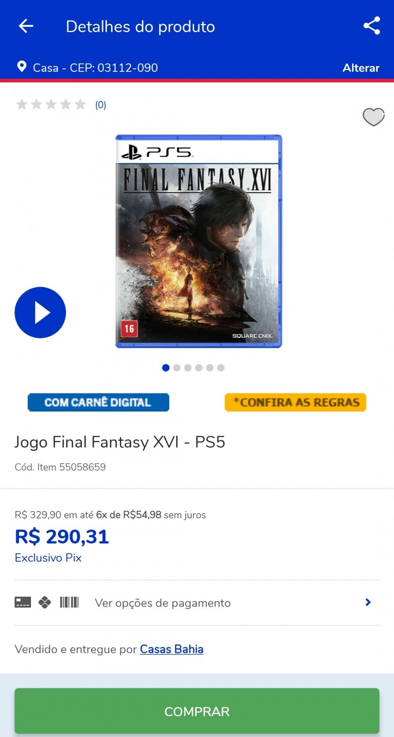 Imagem na descrição da promoção