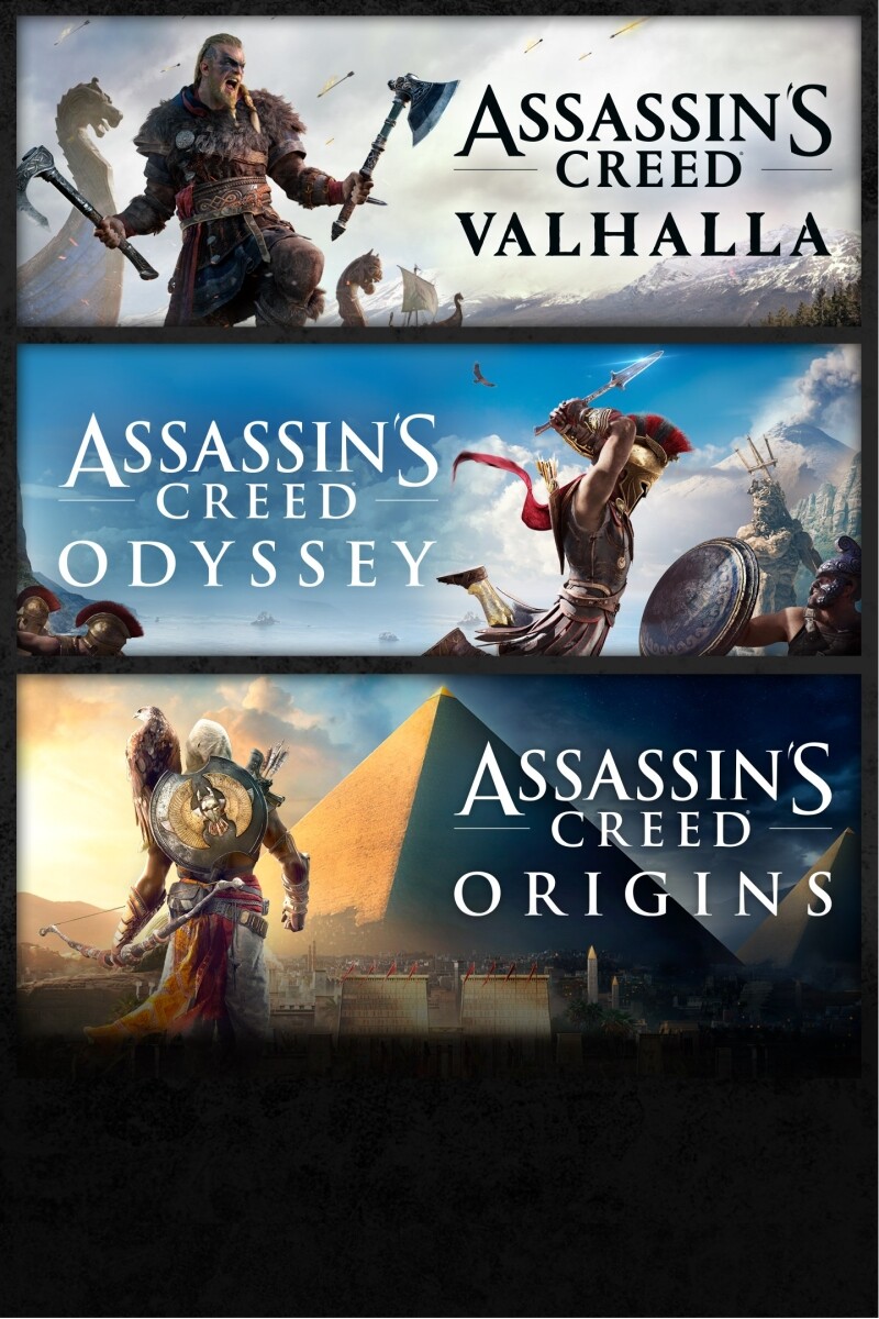 Comprar o Pacote Assassin's Creed®: Assassin's Creed® Valhalla, Assassin's  Creed® Odyssey e Assassin's Creed® Origins